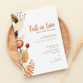 Moderne Herbstwalddusche Einladung