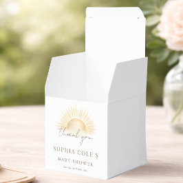 Moderne "Here Comes The Son" Babyparty Danke Schön Geschenkschachtel