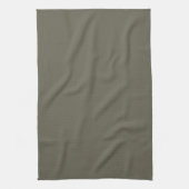 Moderne Heritage Solid Charcoal Olive Geschirrtuch (Vertikal)