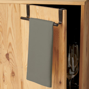 Moderne Heritage Solid Charcoal Olive Geschirrtuch
