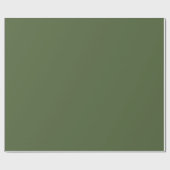 Moderne Heritage Solid Forest Grün Geschenkpapier (Flach)