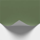 Moderne Heritage Solid Forest Grün Geschenkpapier (Ecke)