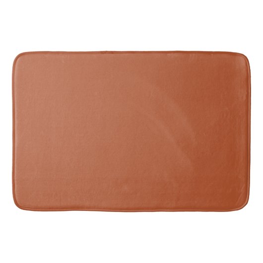 Moderne Heritage Solid Rich Terrakotta Badematte (Vorderseite)