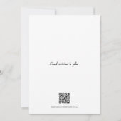 Moderne Herz Foto-Collage-Gitter-Hochzeit Dankeskarte (Rückseite)