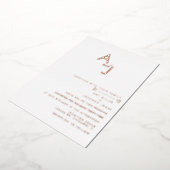 Moderne Herz-Linie Hochzeitsfeier Folieneinladung (Gedreht)