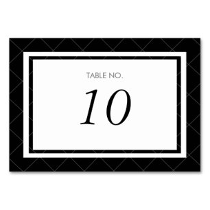 Moderne Herz-Tischnummer-Karte Tischnummer