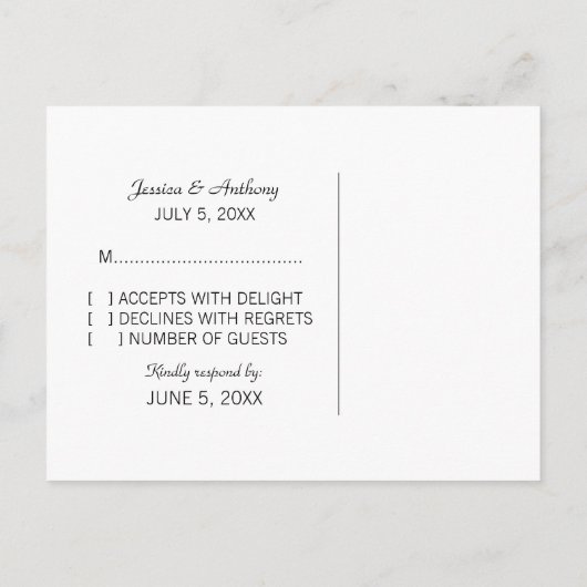 Moderne Herz-UAWG-Postkarte, Rot Einladungspostkarte (Rückseite)