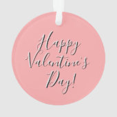 MODERNE HERZ-VALENTINSTAG PINK ORNAMENT (Rückseite)