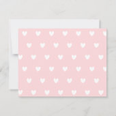 Moderne Herzen besprühen mit Liebe-Einladungen Einladung (Rückseite)