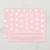 Moderne Herzen besprühen mit Liebe-Einladungen Einladung (Vorne/Hinten)