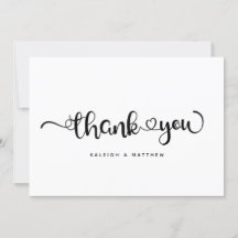 Moderne Herzen Brush-Schrift Moderne Hochzeit