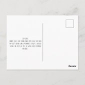 Moderne Herzen Gemustert Valentinstag Postkarte (Rückseite)
