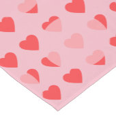Moderne Herzen Kurzer Tischläufer (Ecke)