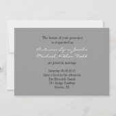 Moderne Herzen Lovers Las Vegas Hochzeit Einladung (Rückseite)