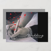 Moderne Herzen Lovers Las Vegas Hochzeit Einladung (Vorne/Hinten)