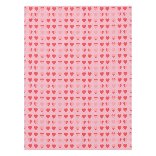 Moderne Herzen Tischdecke (Vorderseite)