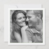 Moderne Herzhochzeit rettet das Datum Save The Date (Rückseite)