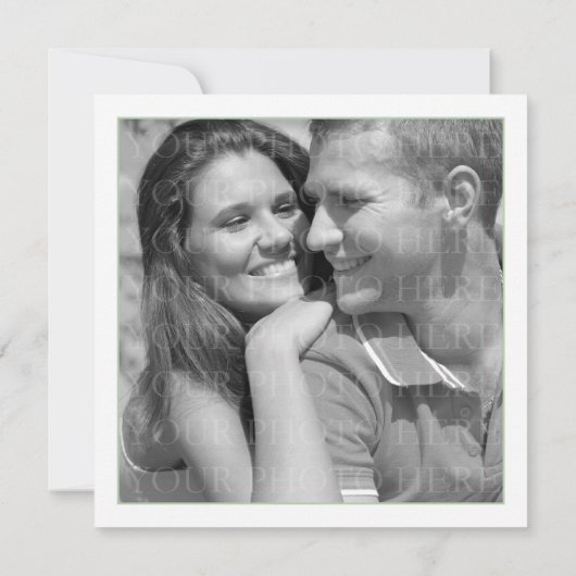 Moderne Herzhochzeit rettet das Datum Save The Date (Rückseite)