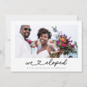 Moderne Herzkalligraphie Wir haben Foto Ankündigung (Vorderseite)