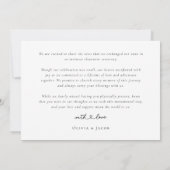 Moderne Herzkalligraphie Wir haben Foto Ankündigung (Rückseite)