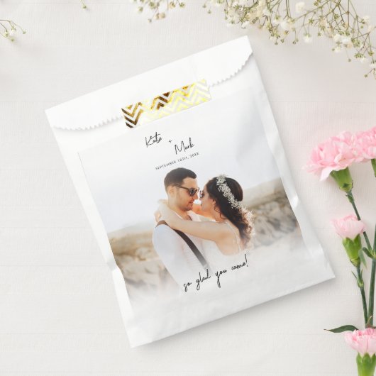 Moderne Herzlichkeit bei unserer Hochzeit Geschenktütchen (Versiegelt)