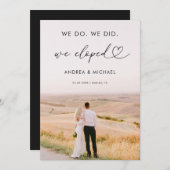 Moderne Herzschrift Wir haben die Ankündigung entf (Vorne/Hinten)