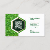 Moderne Hex-Frame-Pflege Visitenkarte (Rückseite)