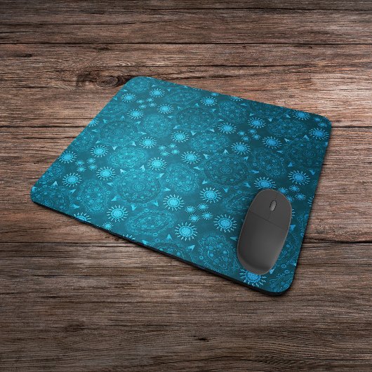 Moderne Hexa Arctic ursidae mandala Art Mousepad
