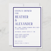 Moderne Hexagon Geometric Couples Dusche Einladung (Vorderseite)