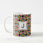 Moderne Hexagon-Steppdecken-Muster-Kaffee-Tasse Kaffeetasse (Links)