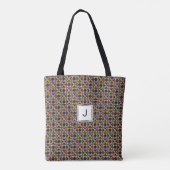 Moderne Hexagon-Steppdecken-Muster-Taschen-Tasche Tasche (Rückseite)