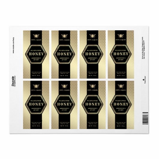 Moderne Hexagon-Zweige Goldhütte (Vorne)