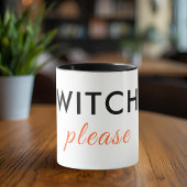 Moderne Hexe Bitte Halloween Tasse - Minimaler Chi