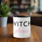 Moderne Hexe Bitte Halloween Tasse - Minimaler Chi