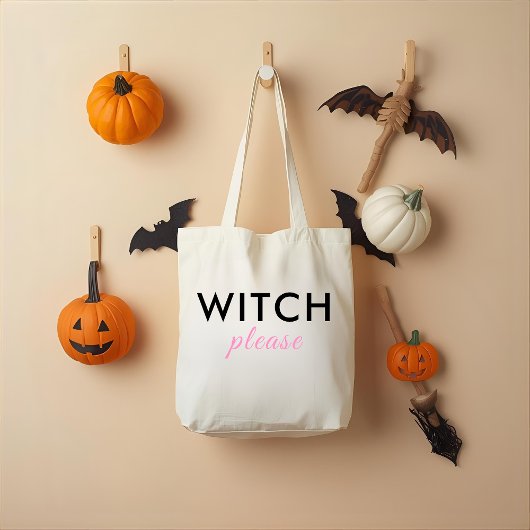Moderne Hexe Bitte Halloween Tote Tasche - Trendy