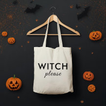 Moderne Hexe Bitte Halloween Tote Tasche - Trendy
