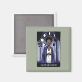 Moderne Hexe Magnet (Vorderseite/Rückseite)