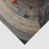 Moderne Hexe: Sylvia - Decoupage - Seidenpapier (Detail)