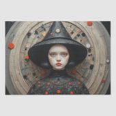 Moderne Hexe: Sylvia - Decoupage - Seidenpapier (Vorderseite)