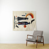 Moderne Hexen - ein abstraktes Kunstwerk 2 - Fan F Wandteppich (Beispiel (Horizontal))