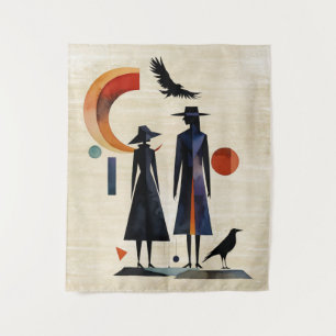 Moderne Hexen - ein abstraktes Kunstwerk 2 - Fan F Wandteppich
