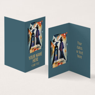 Moderne Hexen - ein abstraktes Kunstwerk 6 - Fan F Visitenkarten