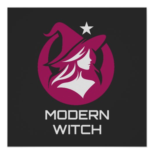 Moderne Hexen-Pagan-Magie Poster (Vorderseite)