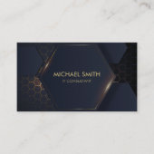 Moderne Hi-Tech Hexagonal Business Card Visitenkarte (Vorderseite)