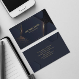 Moderne Hi-Tech Hexagonal Business Card Visitenkarte