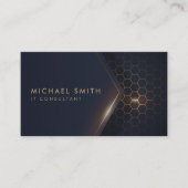 Moderne Hi-Tech Hexagonal Design Business Card Visitenkarte (Vorderseite)