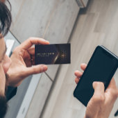 Moderne Hi-Tech Hexagonal Design Business Card Visitenkarte