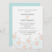 Moderne Hibiskus Probe Einladung (Vorne/Hinten)