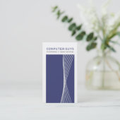 Moderne High-Teche Visitenkarten Visitenkarte (Stehend Vorderseite)