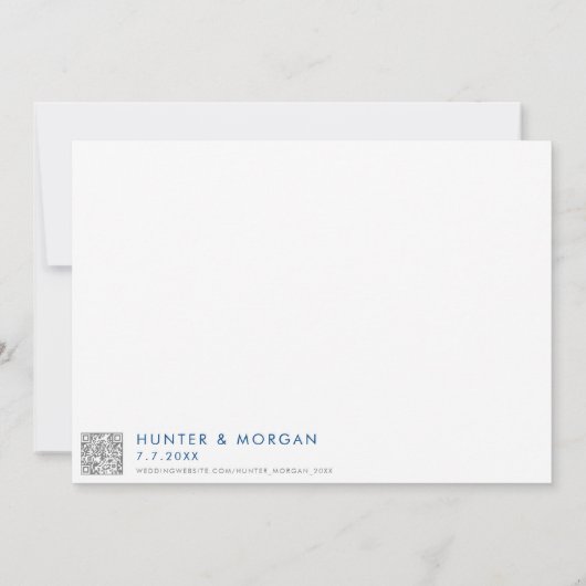 Moderne Hilton Head Insel SC Karte Hochzeit (Rückseite)